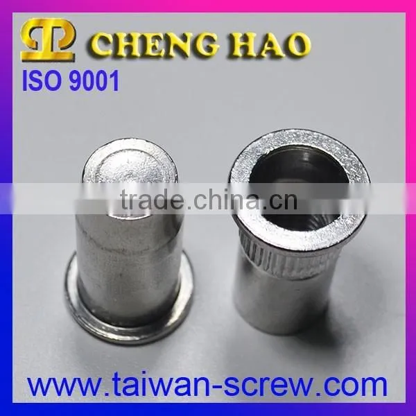 Professional Large Flange Smooth Body Open End Carbon Steel Blind Rivet Nuts photo-4