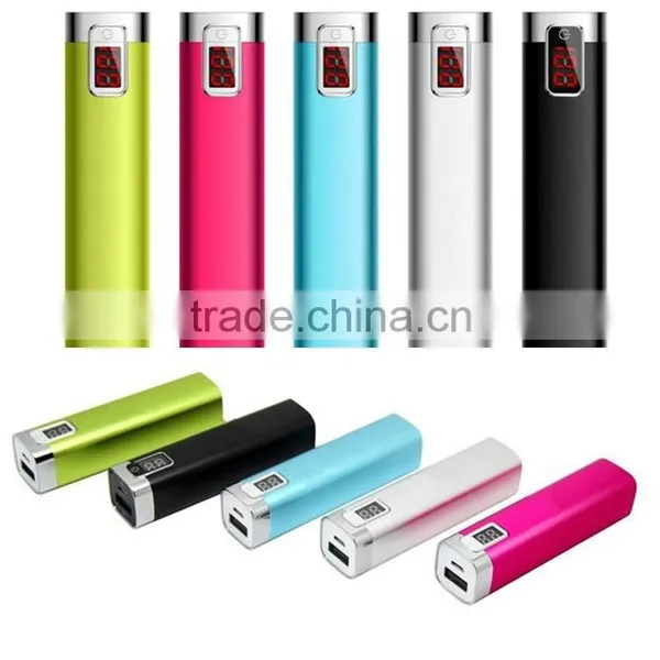 2016 Promotional Gift Led Battery Indicator Powerbank External Battery Charger 2600mah Power Bank