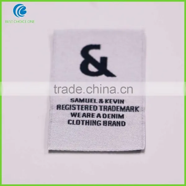 Customized Woven Clothing Labels Size Labels Iron On Backing For Garment Labels photo-4