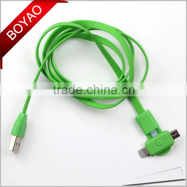 New Products Universal Rotating Usb Charging Cable, 360 Rotating 2 in 1 Usb Charging Cable for Iphone photo-4