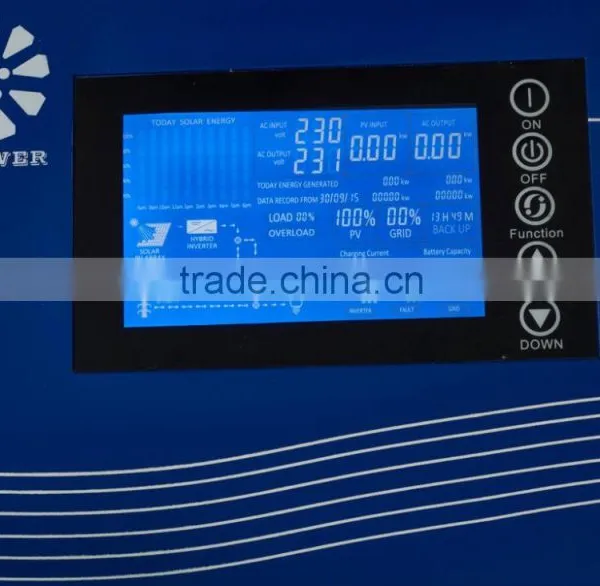 10kw Pure Sine Wave Hybrid Solar Inverter photo-2