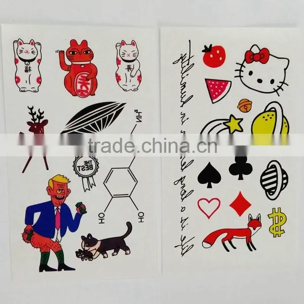 Custom Small Cute Cartoon Temporary Tattoo Holiday Waterproof Tattoo Sticker photo-5
