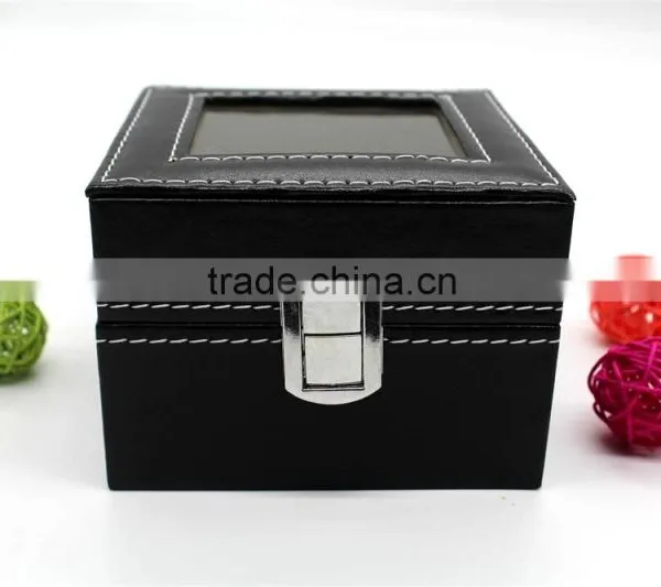 Double Watch Show Box Luxury Wristwatch Display Case Made in China photo-4