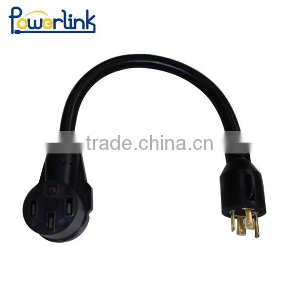 Z90108 30A 4-Prong Locking Male to 50A Female Generator Adapter