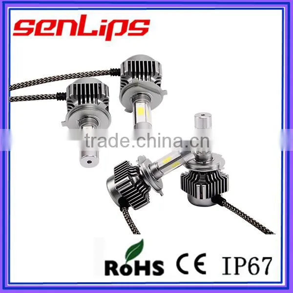 12-24V 360 Degrees H4 COB CHIP Led 4P Headlight for All Vehicles photo-4