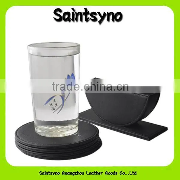 13002 Elegant and Grace Cup Leather Coaster photo-4