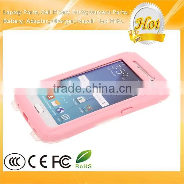 Waterproof Case Cover for Samsung Galaxy S6 Edge S6 With Button Pink photo-2