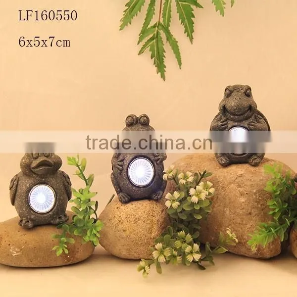Solar Light Animal Statues Small Animal Figurines photo-5