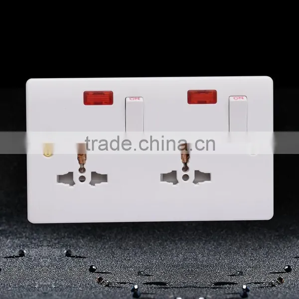 Factory Price Double 10A 3 Pin Wall Socket photo-4