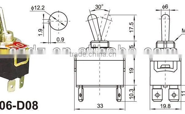 6A Miniature Toggle Switch/ MICRO TOGGLE SWITCHES,single Switch photo-3