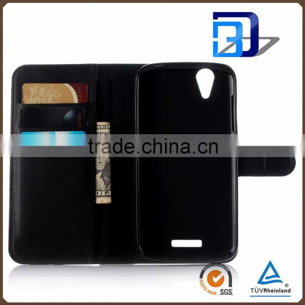 for Acer Liquid Z630 Case, Litchi Design Credit Card Wallet Stand Flip Leather Case for Acer Liquid Z630 Low Price China photo-5