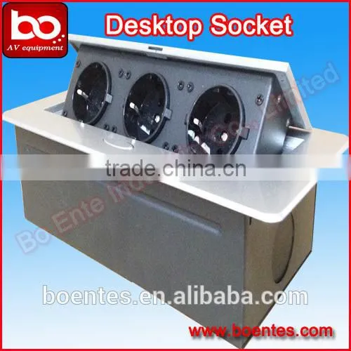 Concealed French Power Plug Tabletop Socket With Electrical Plugs Sockets photo-3