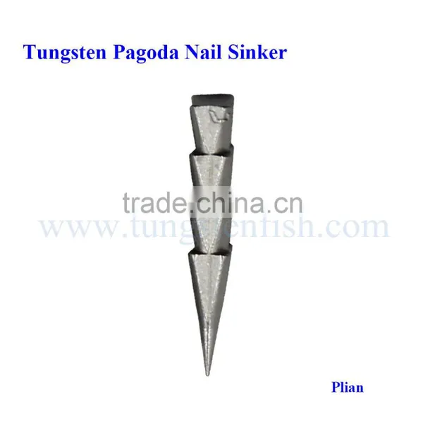 Hot Sale Tungsten Weights Cheaper Sharp Tungsten Pagoda Nail Sinker photo-4