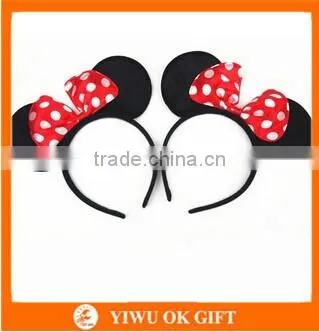 Minnie Mouse Headband Cute Mickey Costume Dress-Up Ears Headband For Sale photo-2