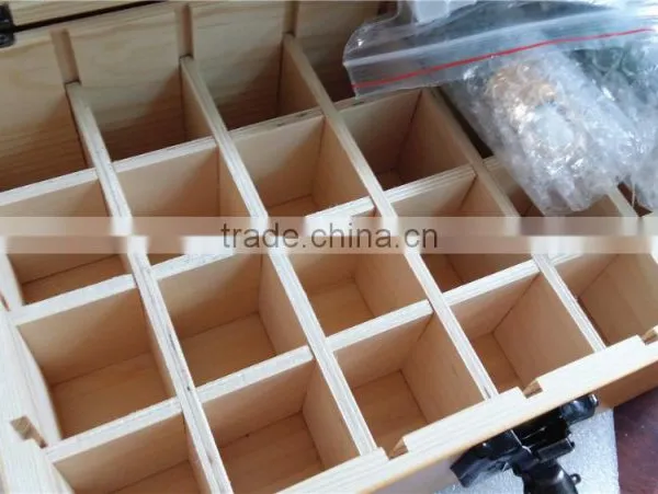 Custom Logo 12 Compartment Wooden Essential Oil Case Bottle Box photo-2