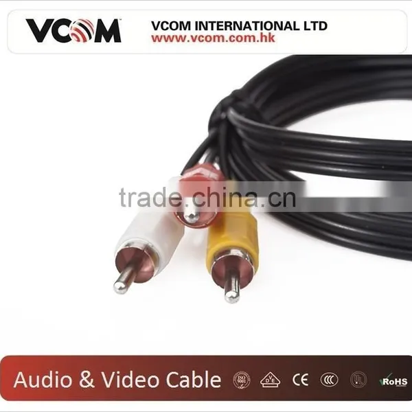 2015 Top Selling 3 RCA Stereo Audio Cable With Metal Shell photo-5