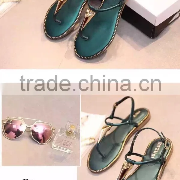 2016 Fashion Flat Sandals Designs For Women Sandal Shoe photo-6