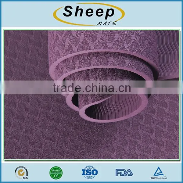 Exercise Printed Eco Friendly Waterproof Tpe Non-slip Yoga Mat Roll photo-2