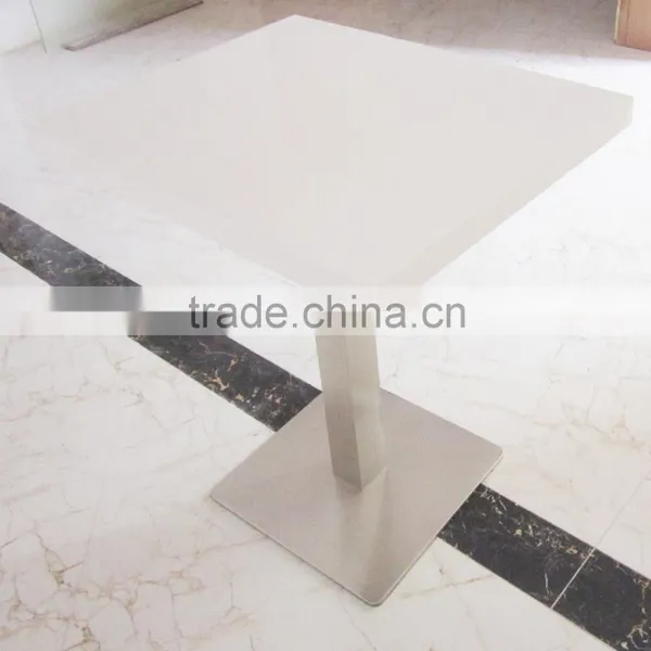 High Gloss White Acrylic Artificial Stone Table Tops/restaurant Dining Table photo-3