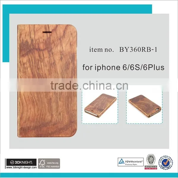 Mobile Phone Wood Flip Aramid Case Hard Case for IPhone 6 , for Iphone Wooden Flip Stand Case, for IPhone 6 Plus Flip Case photo-4