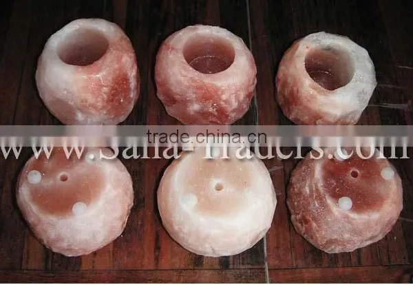 Salt Light / Salt Candle Holder / Himalayan Salt / Rock Salt / Natural Salt Tea Light / Crystal Salt Tea Light photo-2