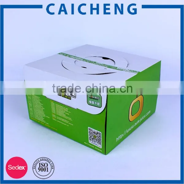 Die Cut Handle Foldable Corrugated Cake Paper Box Paper Custom Cake Boxes photo-3