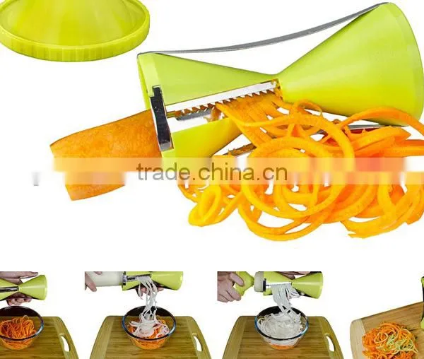 High Quality 4 in 1 Kitchen Tools Spiral Vegetable Slicer photo-2