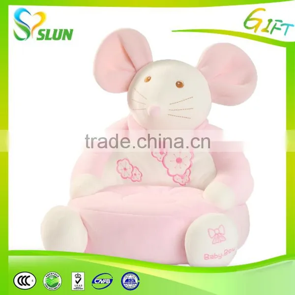 Baby Plush Toy Chair and Seat Princess Pink Kids Baby Beanbag Puff Chair Cartoon Kaw photo-2