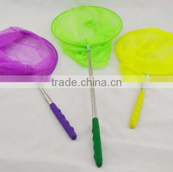 Telescopic stainless steel butterfly net, plastic fishing net, gardon insect net