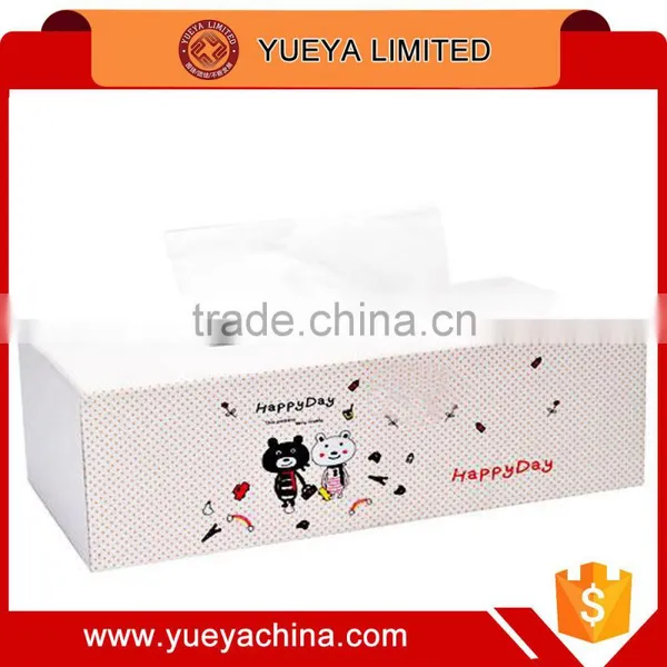 cute bear printed rectangle tissue holder box