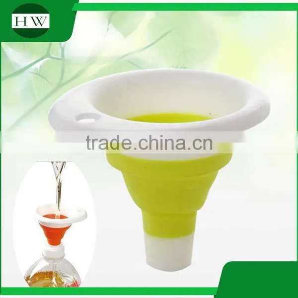 Kitchen Accessories Eco Multipurpose Mini Portable Hanging Silicone Collapsible Hopper Funnel photo-3