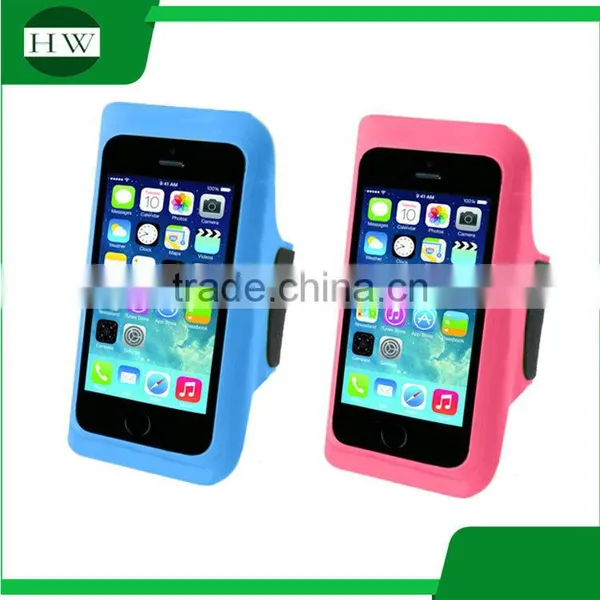 Lycra Logo Printed Outdoor Sport Accessories Running Stretch Mobile Phone Arm Band Armbag Armband photo-4