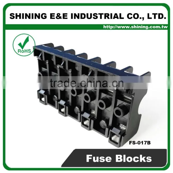 FS-017B 600V 10 Amp 7 Way Midget Type Din Rail Glass Fuse Holder photo-6