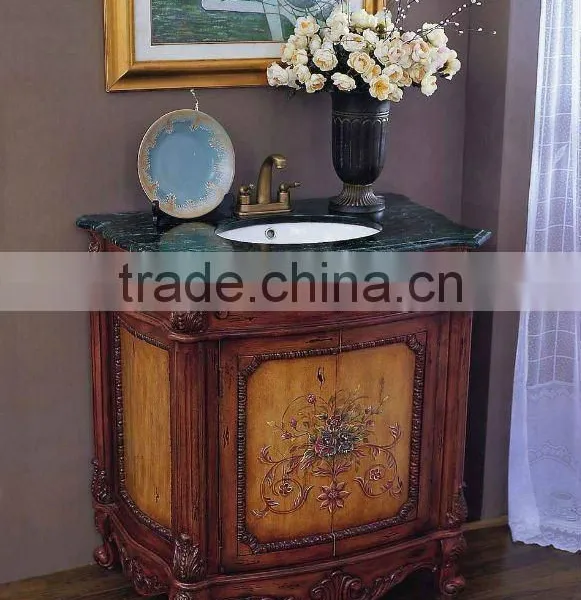 Classical bathroom furniture,bathroom cabinet,bathroom vanity with mirror