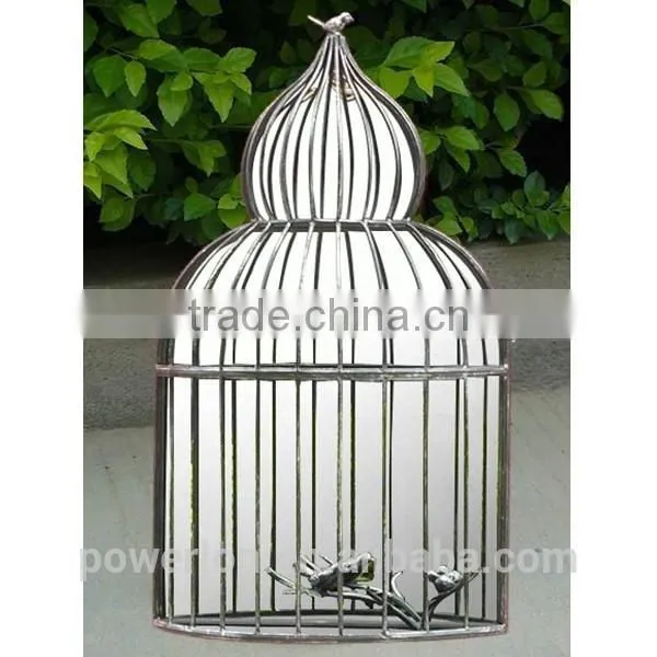 POWERLON Black Ornate Garden Iron Window Mirror Outdoor Furniture photo-4