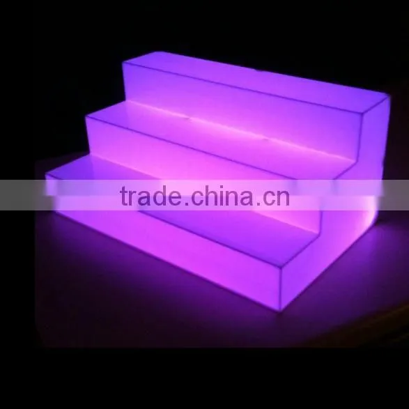 led cube solar led cube shelf plastic cube grid display shelf