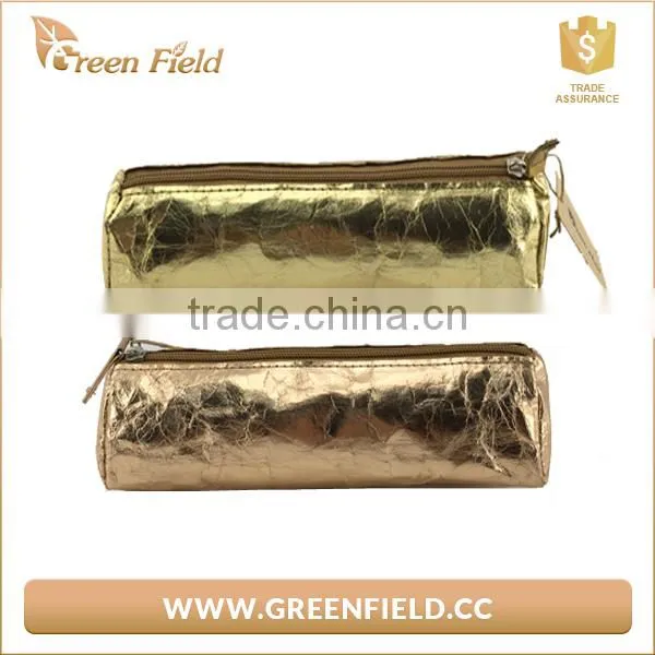 Round Washable Kraft Paper Pencil Bag,kraft Paper School Pencil Pouch photo-5
