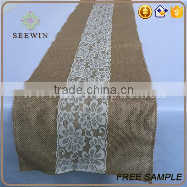100% Burlap Table Runner for Home and Wedding photo-3