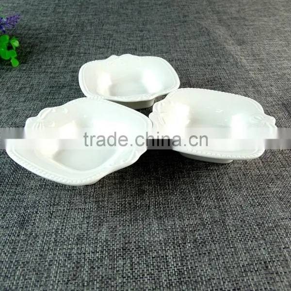 Corporate Gift 2016 3pcs White Ceramic Bowl With Spoon Set In Gift Box photo-5