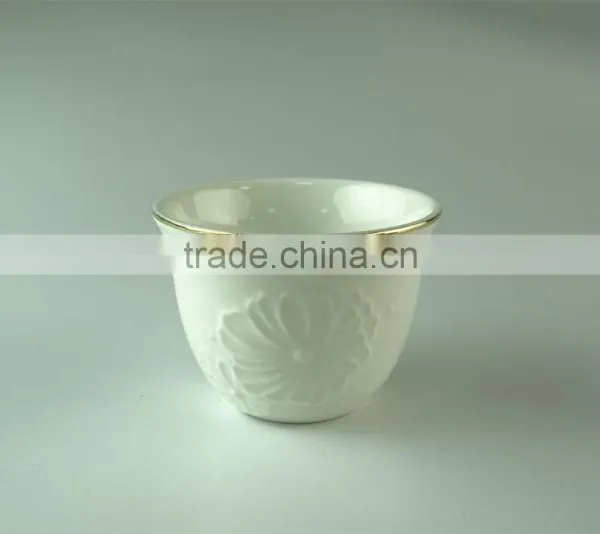 White Ceramic Tea Cup Sets, 6 Pcs/set,with Color Box Paking in Stock photo-2