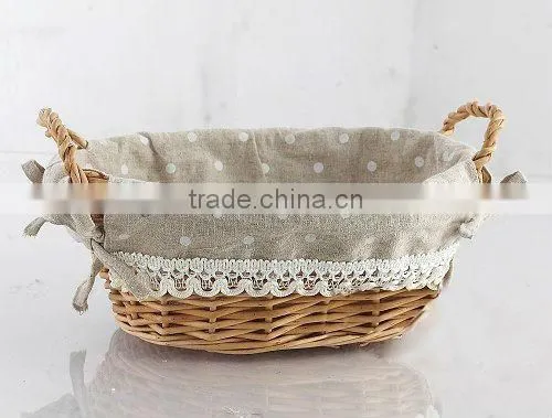 Big Cheapest Wicker Storage Basket With Handle photo-4