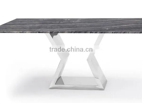 FF-071 Factory Price Stainless Steel Dining Table Base Metal Furniture Legs photo-3