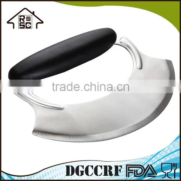 Rock-n-Chop Stainless Steel Pizza Vegetable Cutter With Silicone Handle photo-3