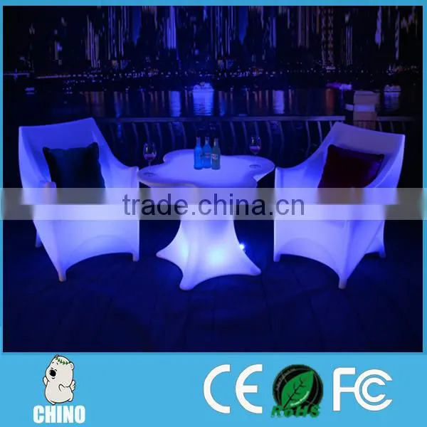 Hot Selling Nightclub LED Bar Table Furniture LED Table With Chair photo-2