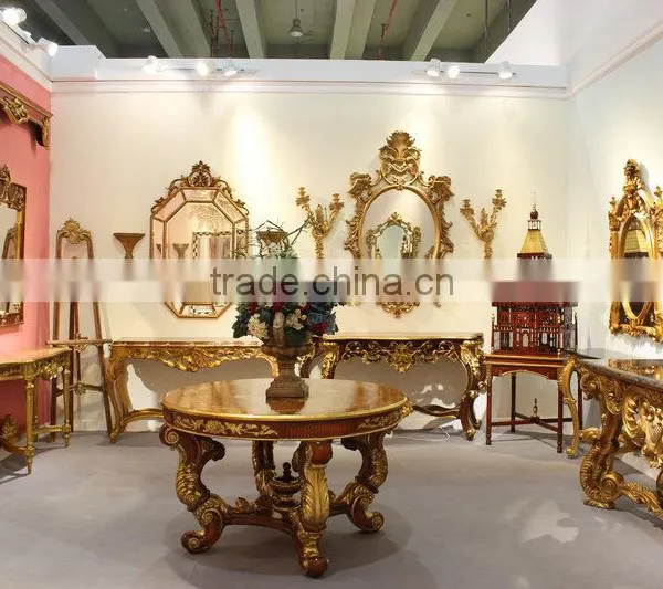 Luxury Living Room Furniture Console Table With Framed Mirror photo-4