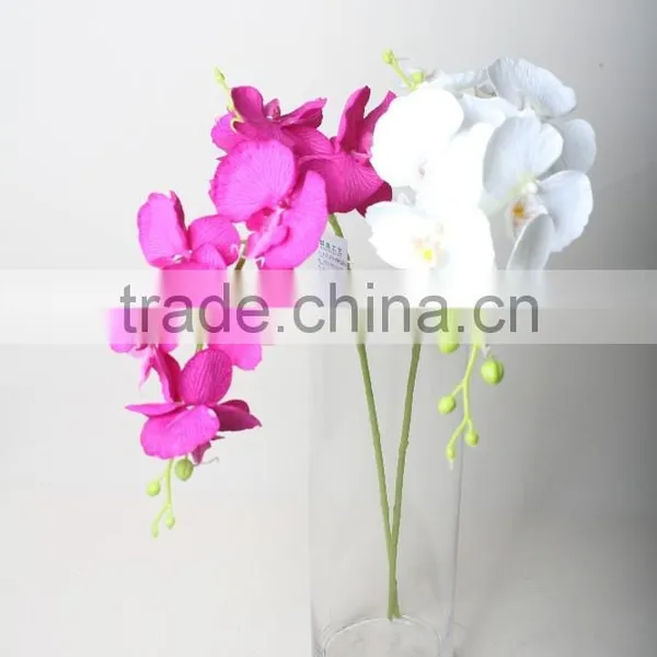 Two Branches Decorative Butterfly Orchid Artificial Butterfly Orchid Flowers Landscaping Flowers photo-2