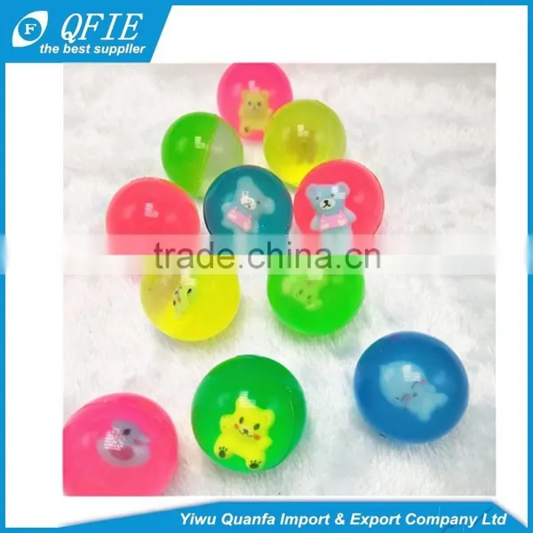 Hot Selling Soft 27mm 32mm 45mm Custom Printed Bouncy Ball Toy for Gashapon Vending Machine photo-5