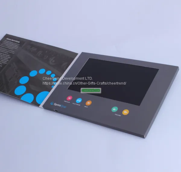 2GB Customzied Size Lcd Video in Print Video Brohcure With hd Screen photo-2