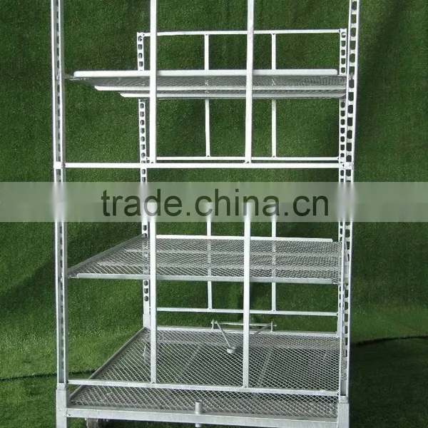 Big Flower Trolley Heavy Load Capacity Metal Mesh Trolley photo-2