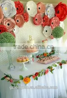 Factory Outlet Artificial Flower Cloth Flower Wall for Wedding Decoration photo-6